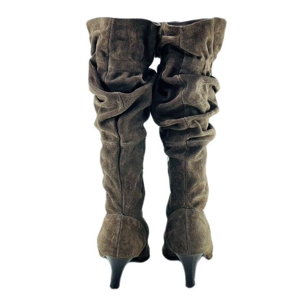 Hot from Hollywood 11W Brown Leather Slouchy Knee High Boots For Wome - Picture 3 of 13